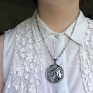 Witcher medallion necklace